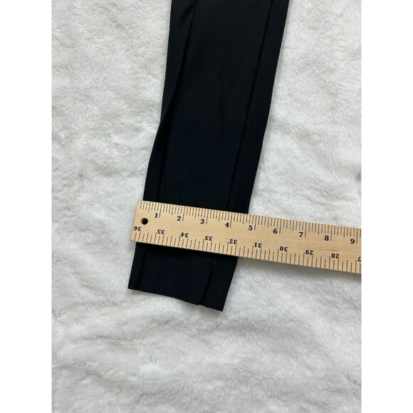 Athleta Womens Black Stellar Crop Pants Zip Pockets Perforated Sides ST - Picture 4 of 11
